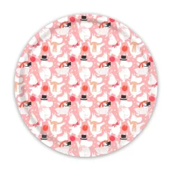 Moomin celebration dienblad Ø31 cm, Wit-roze