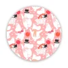 Moomin celebration onderzetter Ø21 cm, Wit-roze