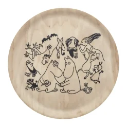 Moomin 80 dienblad Ø35 cm, Berkenhout