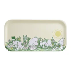 Moomin dienblad 22x43 cm, In the garden
