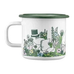 Moomin emaille mok 37 cl, In the garden