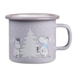 Moomin emaille mok 25 cl, Snowfall
