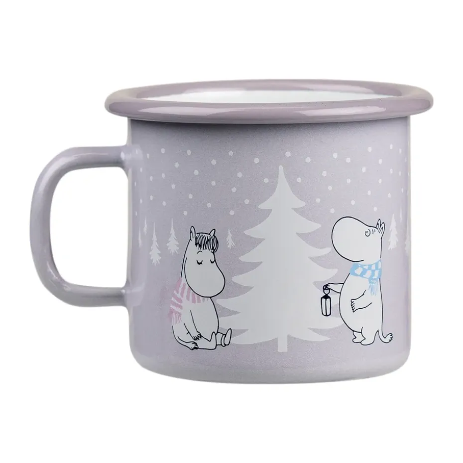 Moomin emaille mok 25 cl, Snowfall