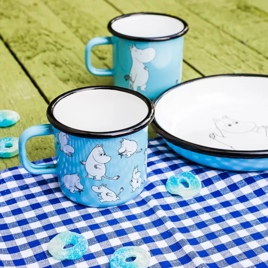 Moomin emaille mok, 2,5 dl.