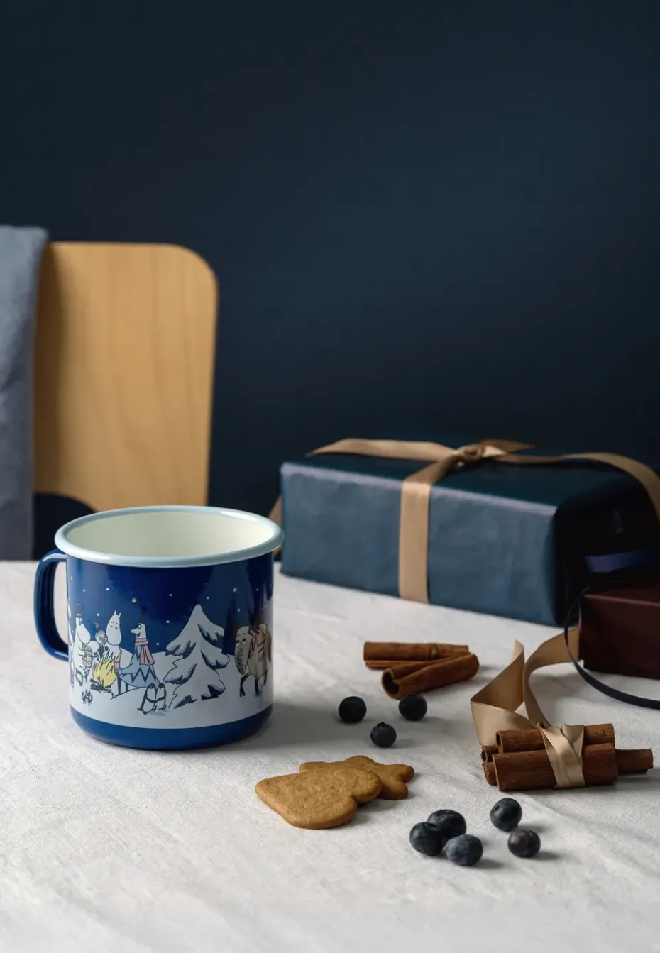 Moomin emaillen mok 80 cl, Starry night