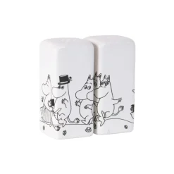 Moominfamilie zout- en pepermolen, Wit