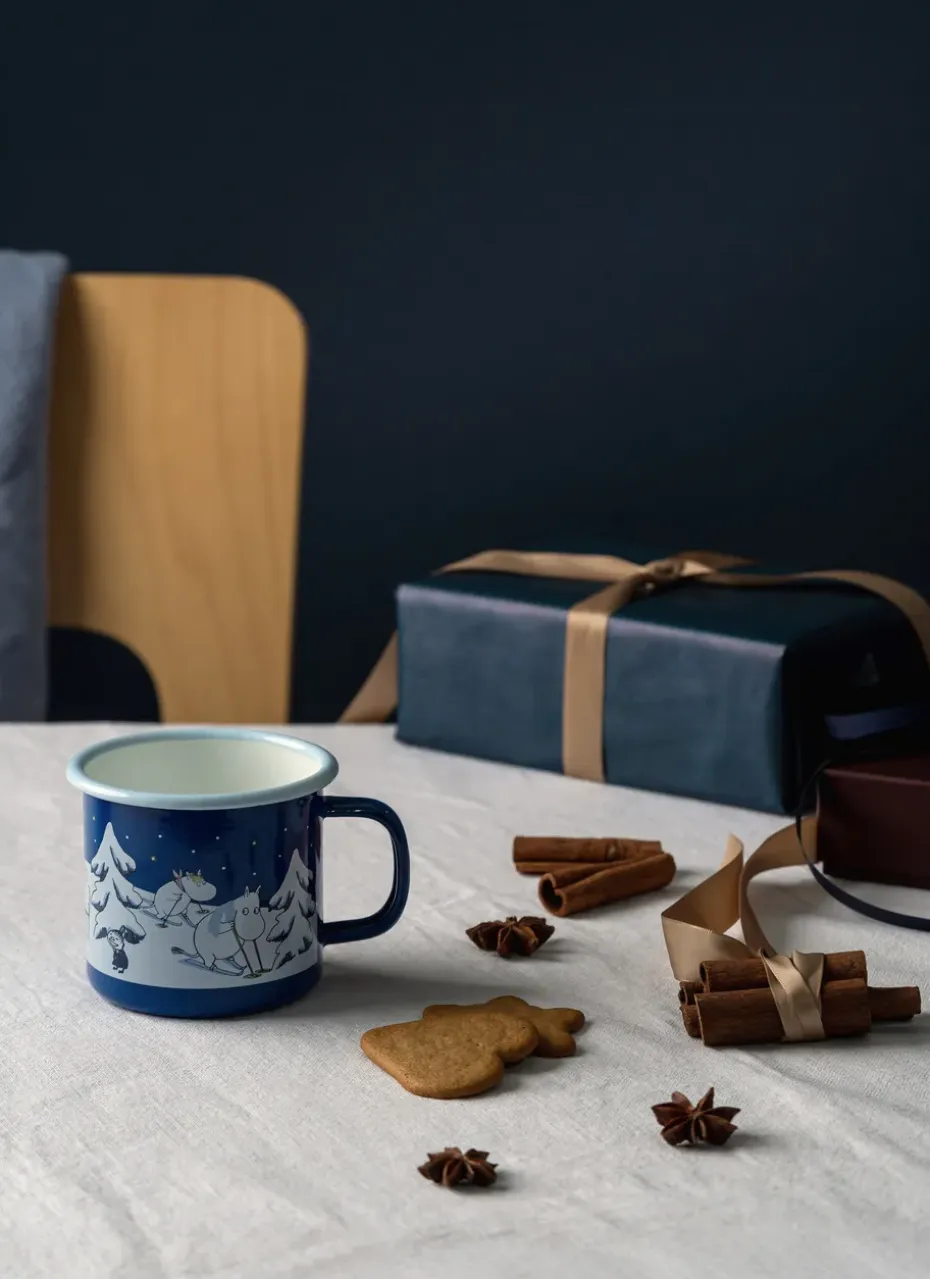 Moomin geëmailleerde mok 37 cl, Starry night