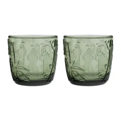 Moomin glas 28 cl 2-pack, Dennengroen