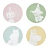 Moomin glasonderzetter Ø10 cm 4 delar, Moomin characters
