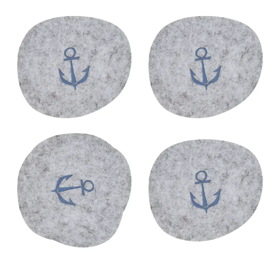 Moomin glasonderzetter 9,5x11 cm 4 stuks, Sailors