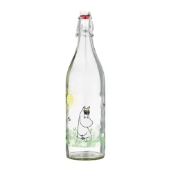 Moomin glazen fles 1 L, Meadow