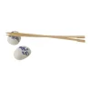 Moomin Haru ruststeen voor eetstokjes 2-pack, Blauw-wit