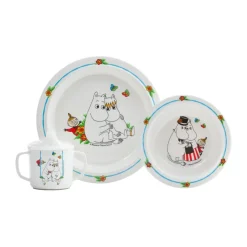 Moomin kinderservies 3 delen, Wit