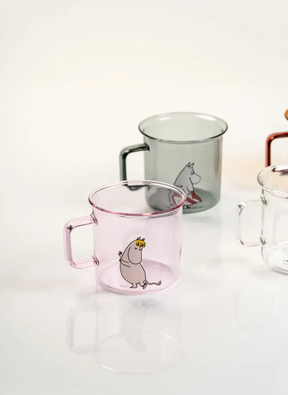 Moominmamma glazen mok 35 cl, Grijs
