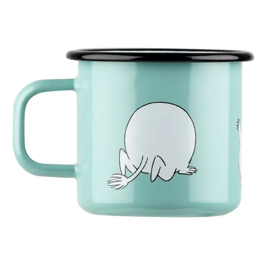 Moomin Retro emaillemok 37 cl, Mint
