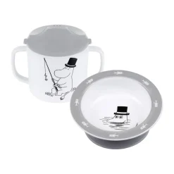 Moomin Water & Bad tuitbeker & zuignapbord, Grijs