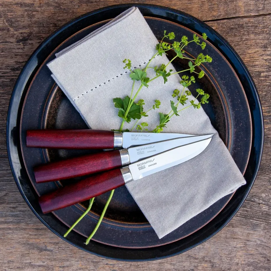 Morakniv Classic Steak Knife 4-pack, Rood