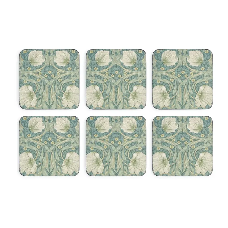 Morris & Co Pimpernel onderzetters 6-pack, Green, blue