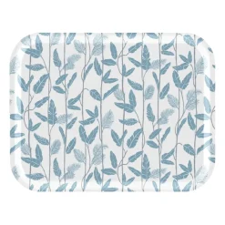Mougli Blue dienblad 28x36 cm, Blue-white