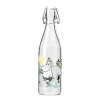 Mumin glazen fles 0,5 l, Fun in the water