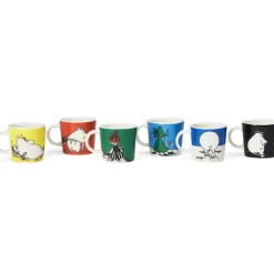 Mumin kleine mokken 6-pack Första classic, Multi