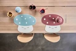 Mushroom beker, Offwhite-red