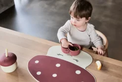 Mushroom beker, Offwhite-red