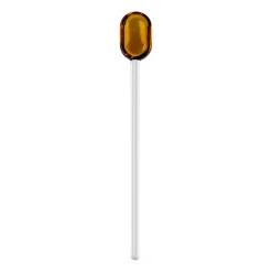 Muurla lattelepel glas 15,5 cm, Yellow-clear