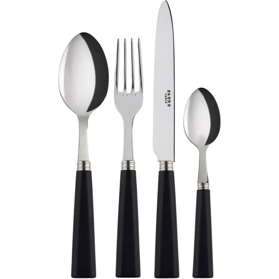 Nature bestek 24-delig, Black wood