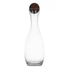 Nature karaf met kurkbal 1,5 l, Transparant-donkerbruin