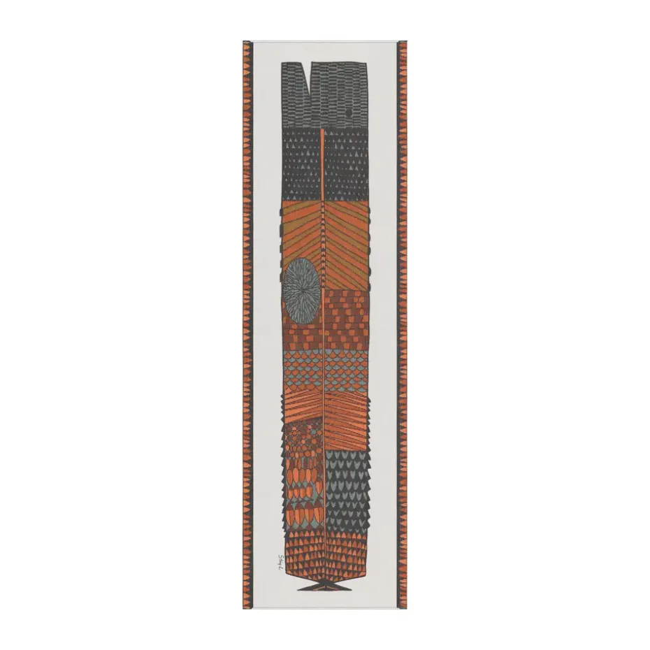 Netpatroon tafelloper 35x120 cm, Bruin