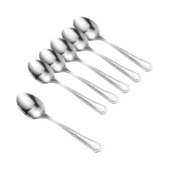 New England dessertlepel 6-pack, Roestvrij staal