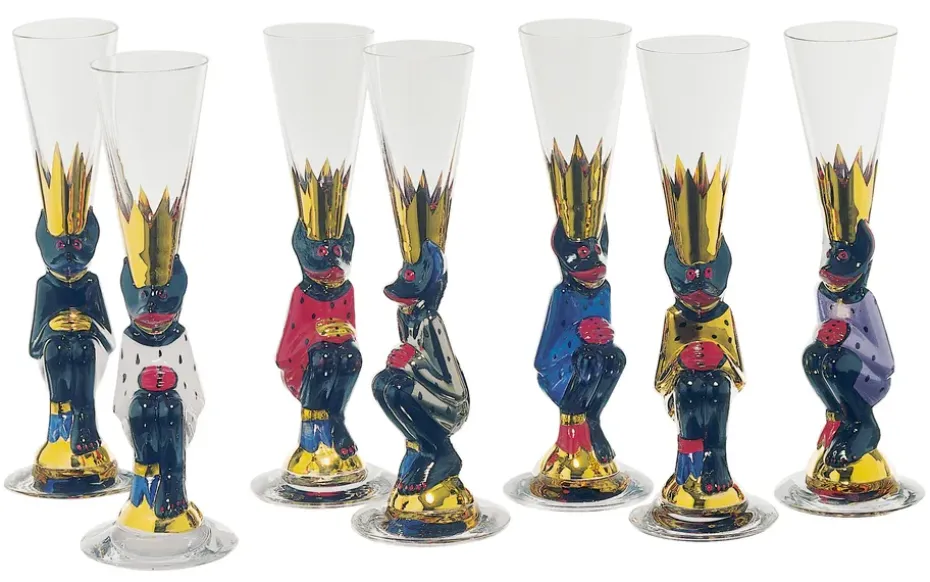 Nobel schnapsglas 4 cl, Zwart