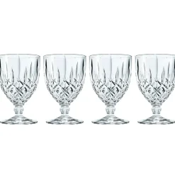 Noblesse glas op voet 4-pack, Transparant