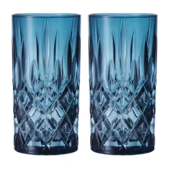 Noblesse Longdrink glas 39,5 cl 2-pack, Vintage blue