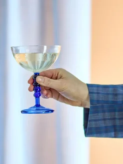 Noemi cocktailglas 23 cl, Blauw