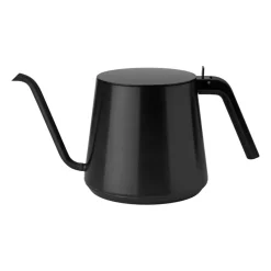 Nohr gooseneck fluitketel 1 l, Black metallic