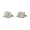 Noor servet 40x40 cm 2-pack, Zwart-offwhite