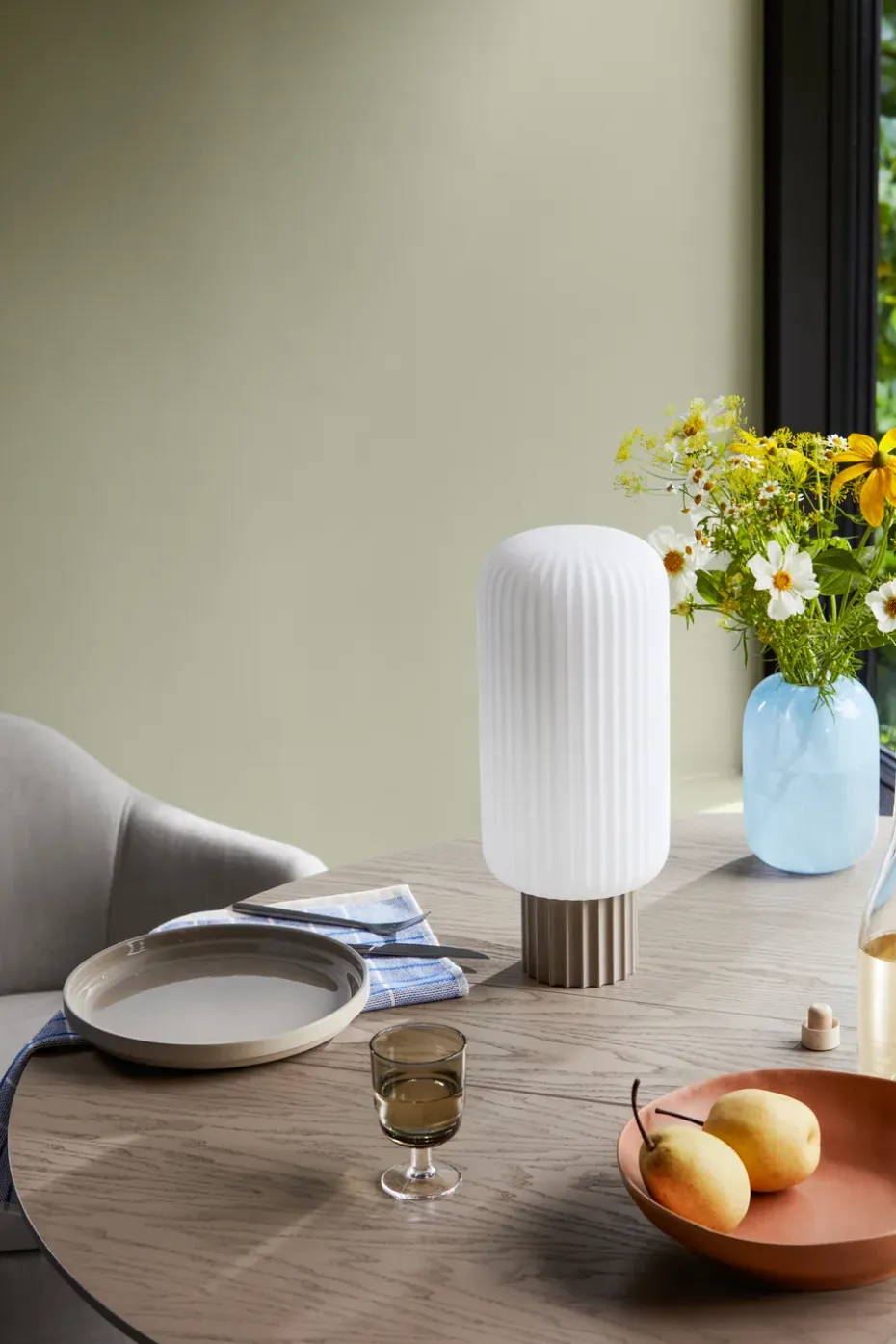 Nordic Bistro dinerbord Ø26 cm, Raw beige