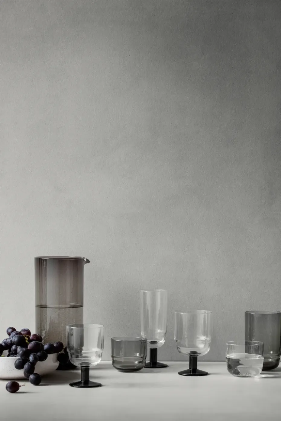 Nordic Bistro rodewijnglas 25 cl, Clear-smoke stem