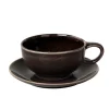 Nordic Coal theekop en schotel, 5,8 cm.