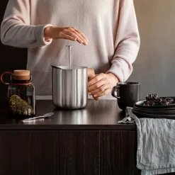 Nordic Kitchen cafetière voor thee, Roestvrij staal