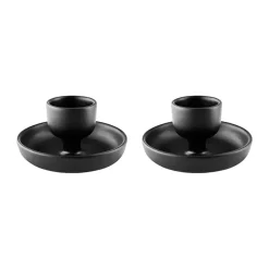 Nordic kitchen eierdop 2-pack, Zwart