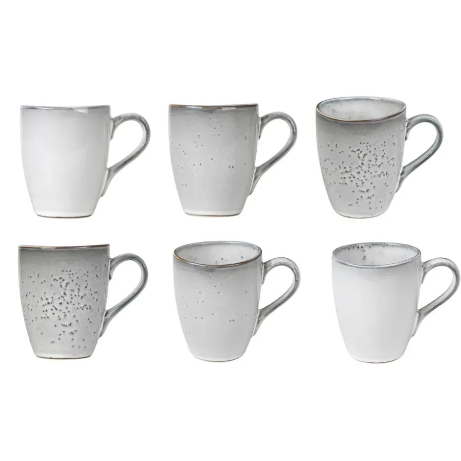 Nordic sand mok met oor, 10 cm.