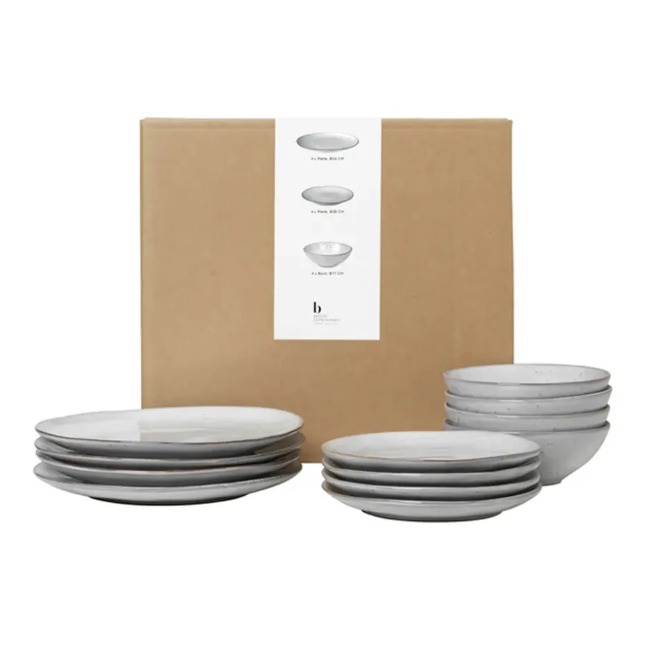 Nordic Sand serviesset, 12-delig