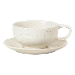 Nordic Vanilla kop met schotel 25 cl, Cream with grains