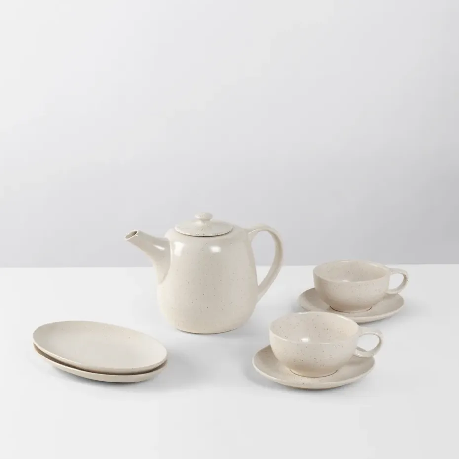 Nordic Vanilla theeservies voor twee, 5-delig