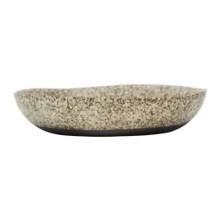 Nox schaal Ø28 cm, Bruin-wit