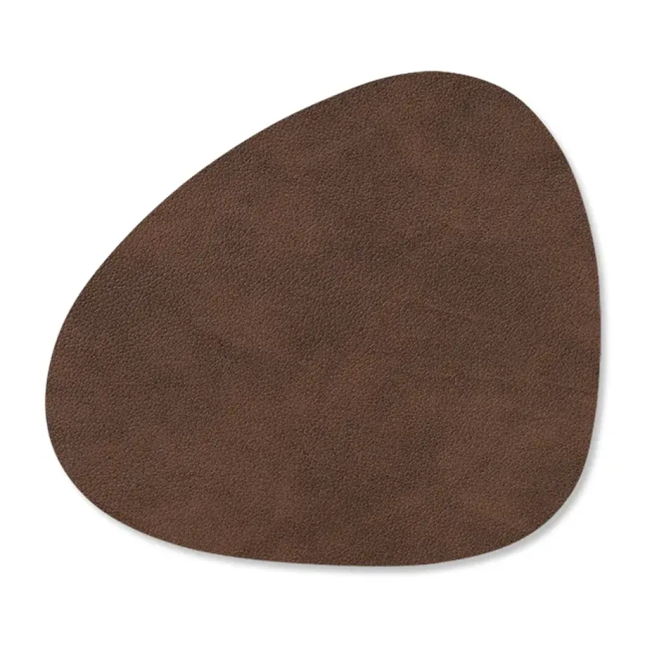 Nupo onderzetter curve, donkerbruin