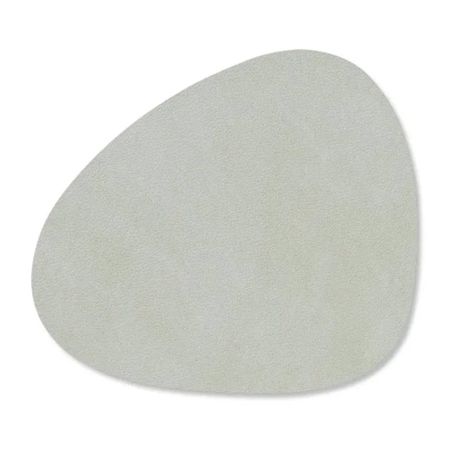 Nupo onderzetter curve, metallic (steengrijs)